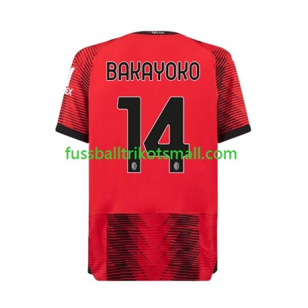 Fußballtrikots AC Mailand Tiemoue Bakayoko 14 2023-2024 Kurzarm Heimtrikotsatz kaufen